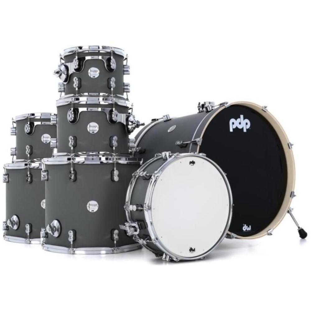 PDP PDCM2217SP Batería Acústica Concept Maple Satin Pewter 7Pcs