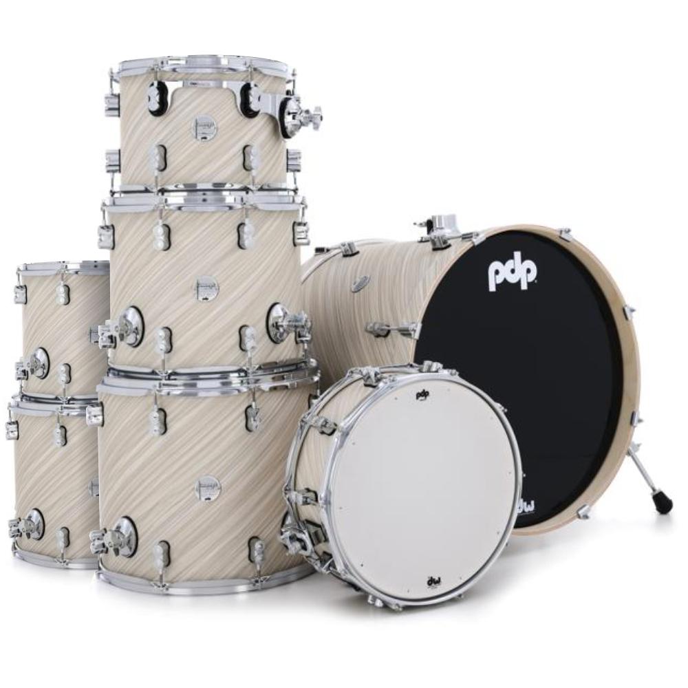 PDP PDCM2217TI Batería Acústica Concept Maple Twisted Ivory 7Pcs