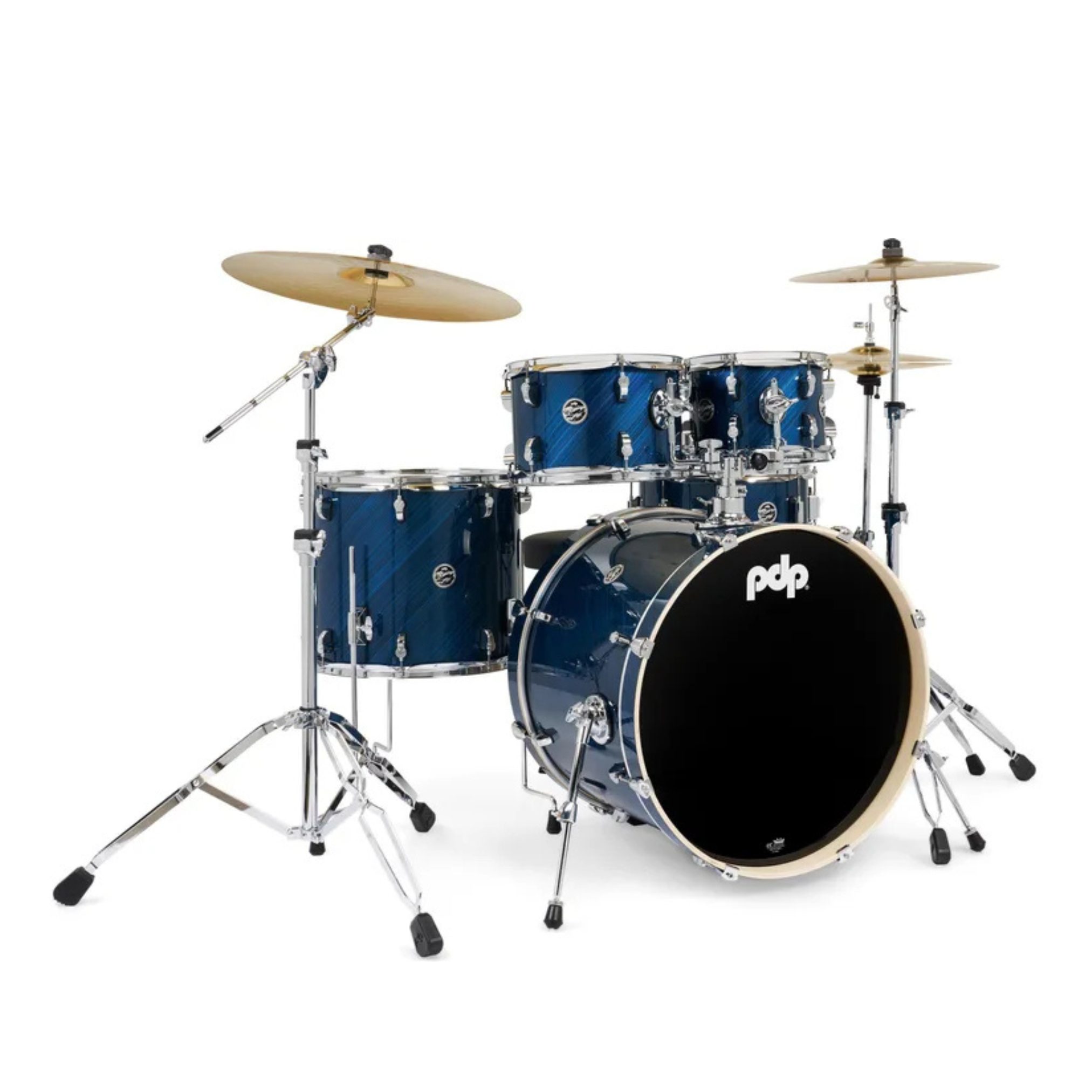PDP Pack Bateria 5Pcs + Hardware + Platillos / Mainstage Twisted Blue Steel