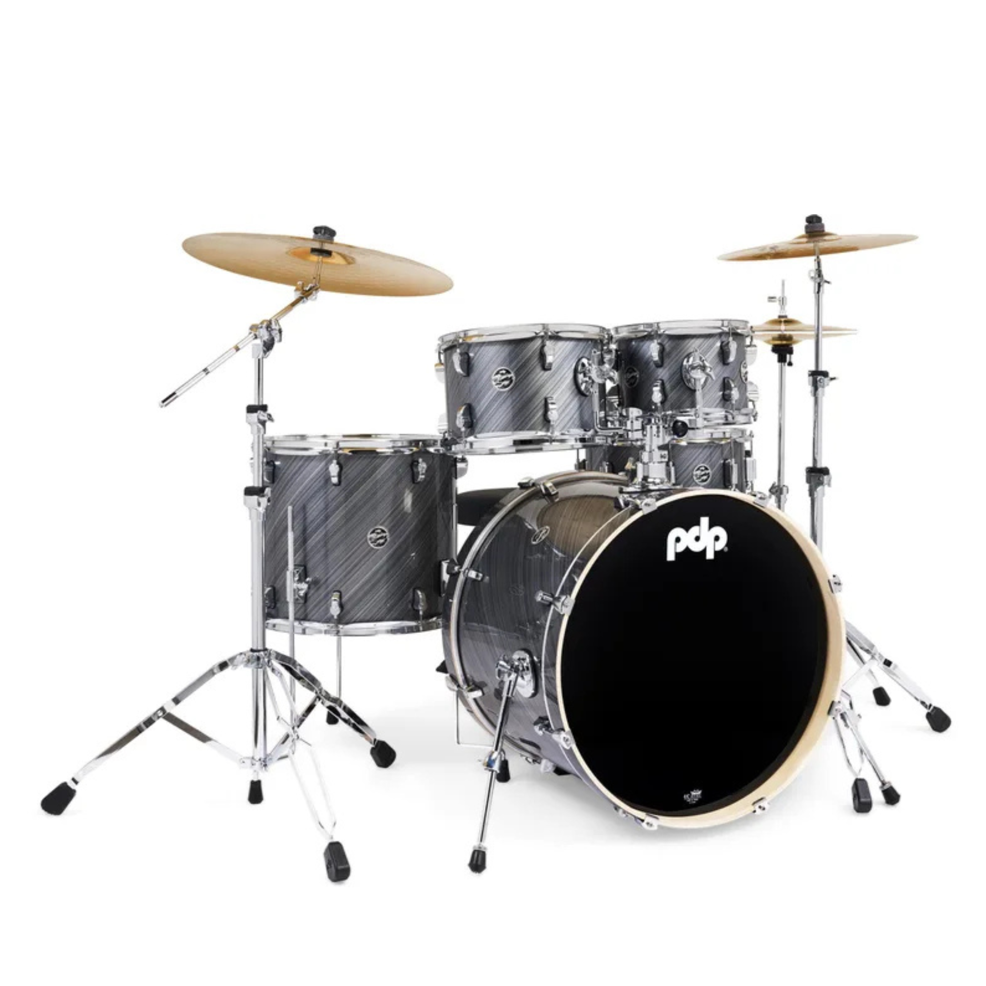 PDP Pack Bateria 5Pcs + Hardware + Platillos / Mainstage Twisted Graphite