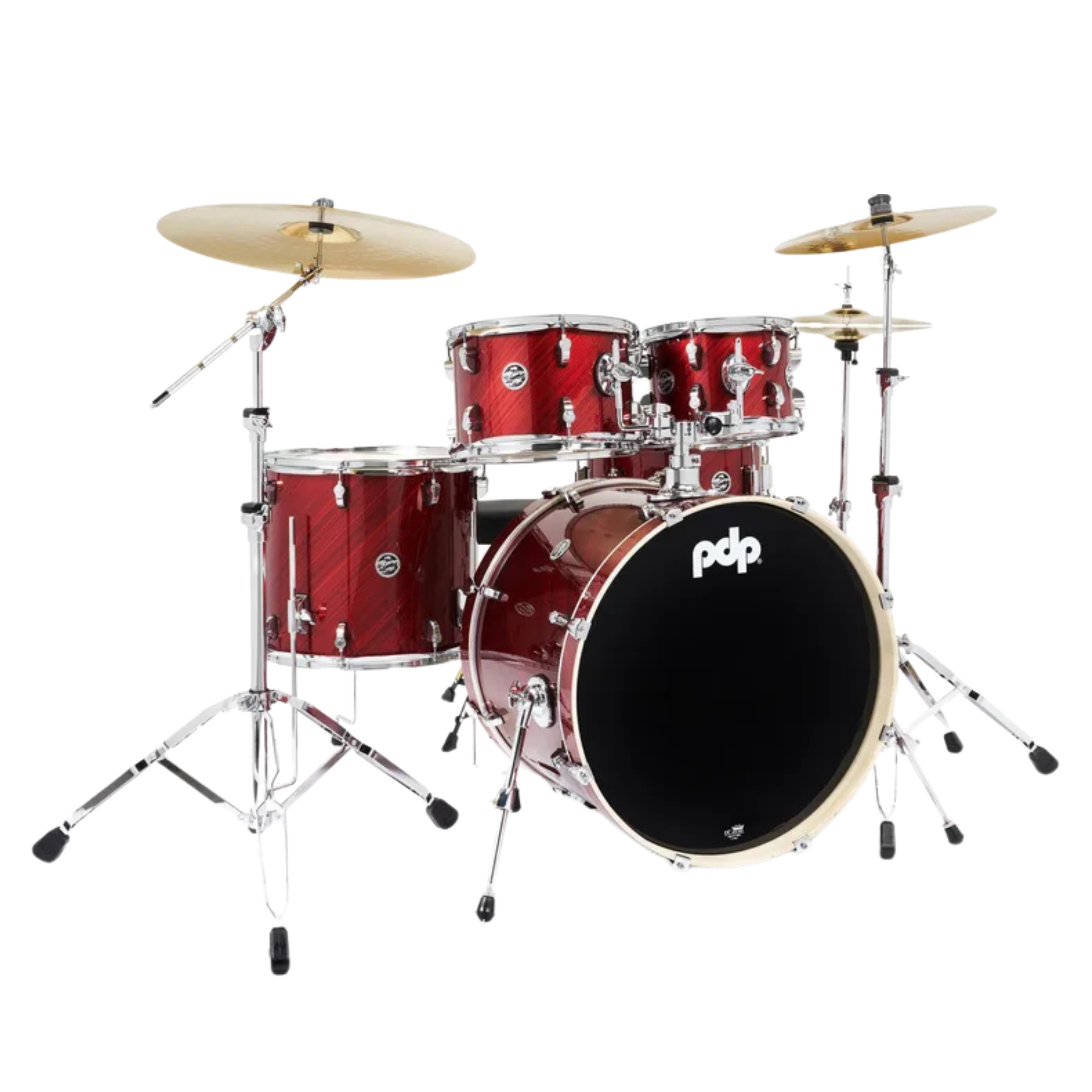 PDP Pack Bateria 5Pcs + Hardware + Platillos / Mainstage Twisted Cherry