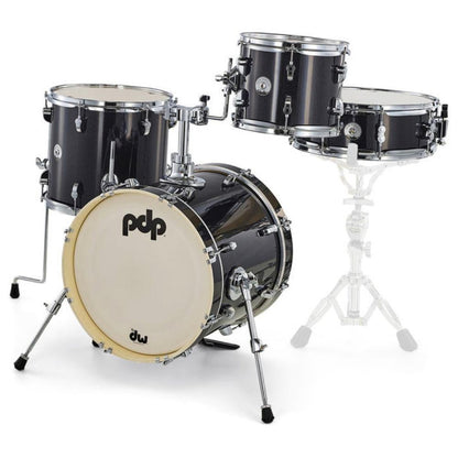 PDP PDNY1604BO Batería Acústica New Yorker Black Onyx Sparkle 4Pcs