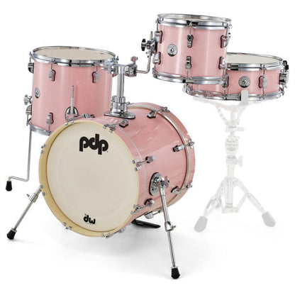 PDP PDNY1604PR Batería Acústica New Yorker Pale Rose Sparkle 4Pcs