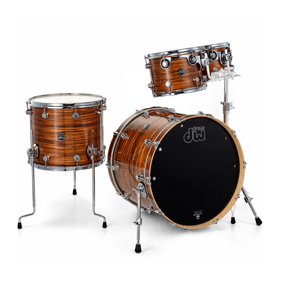 DW Drums Shellpack Performance Series 4 Piezas Tiger Eye