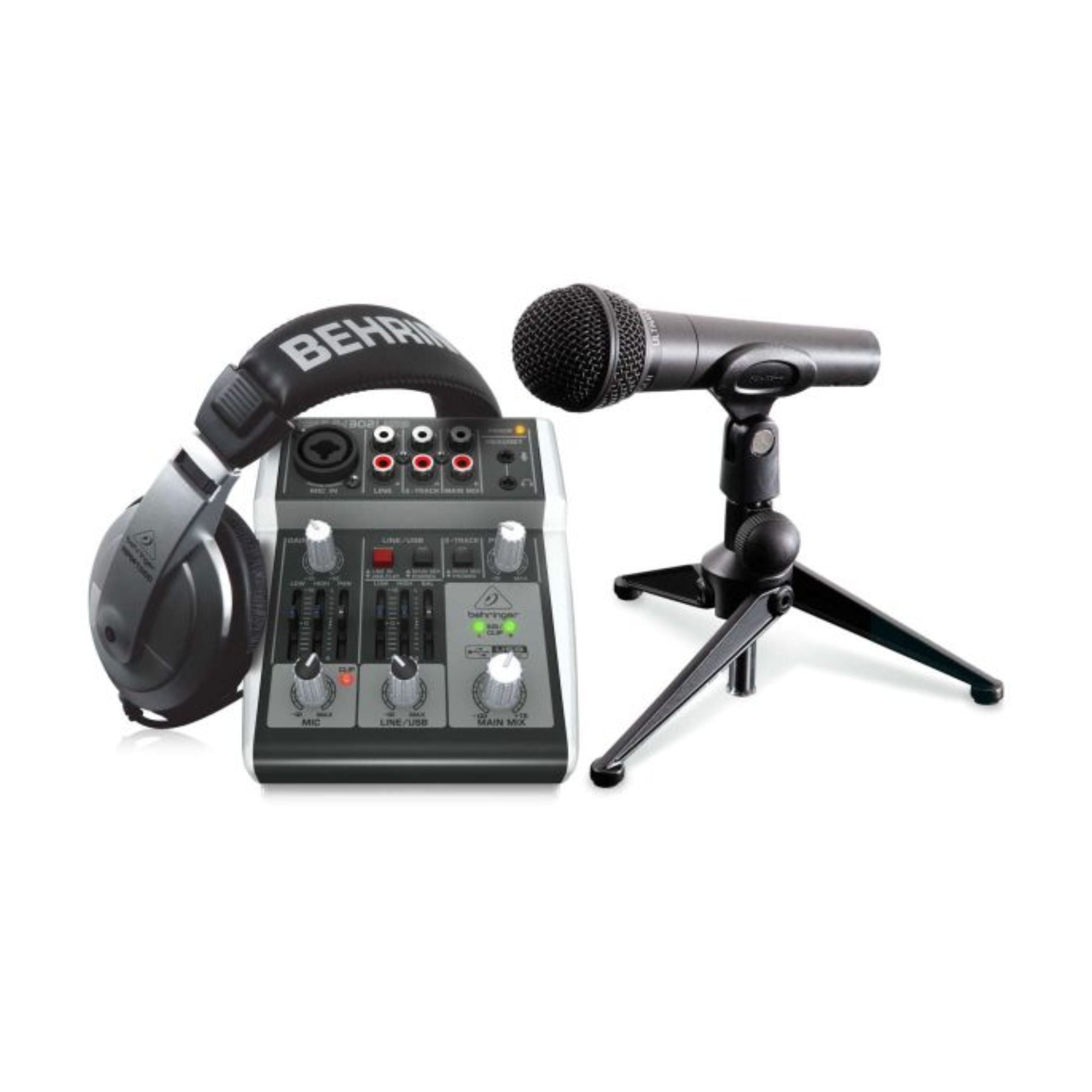 Behringer Pack de Grabación para Podcast y Streaming 2 USB
