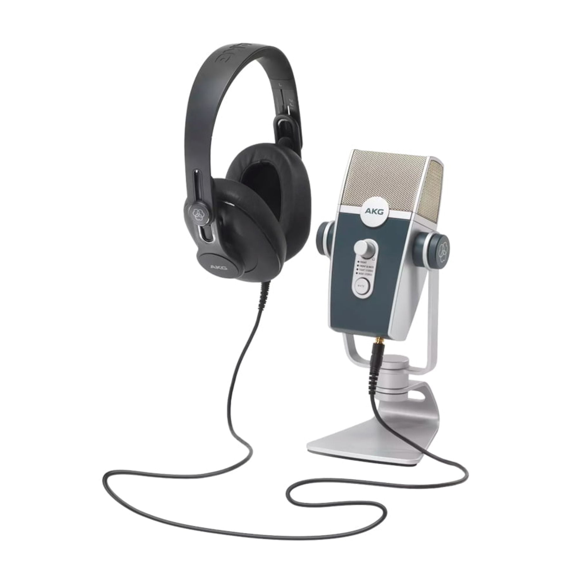 AKG Podcaster Essentials Pack Microfono y Audifonos Podcast