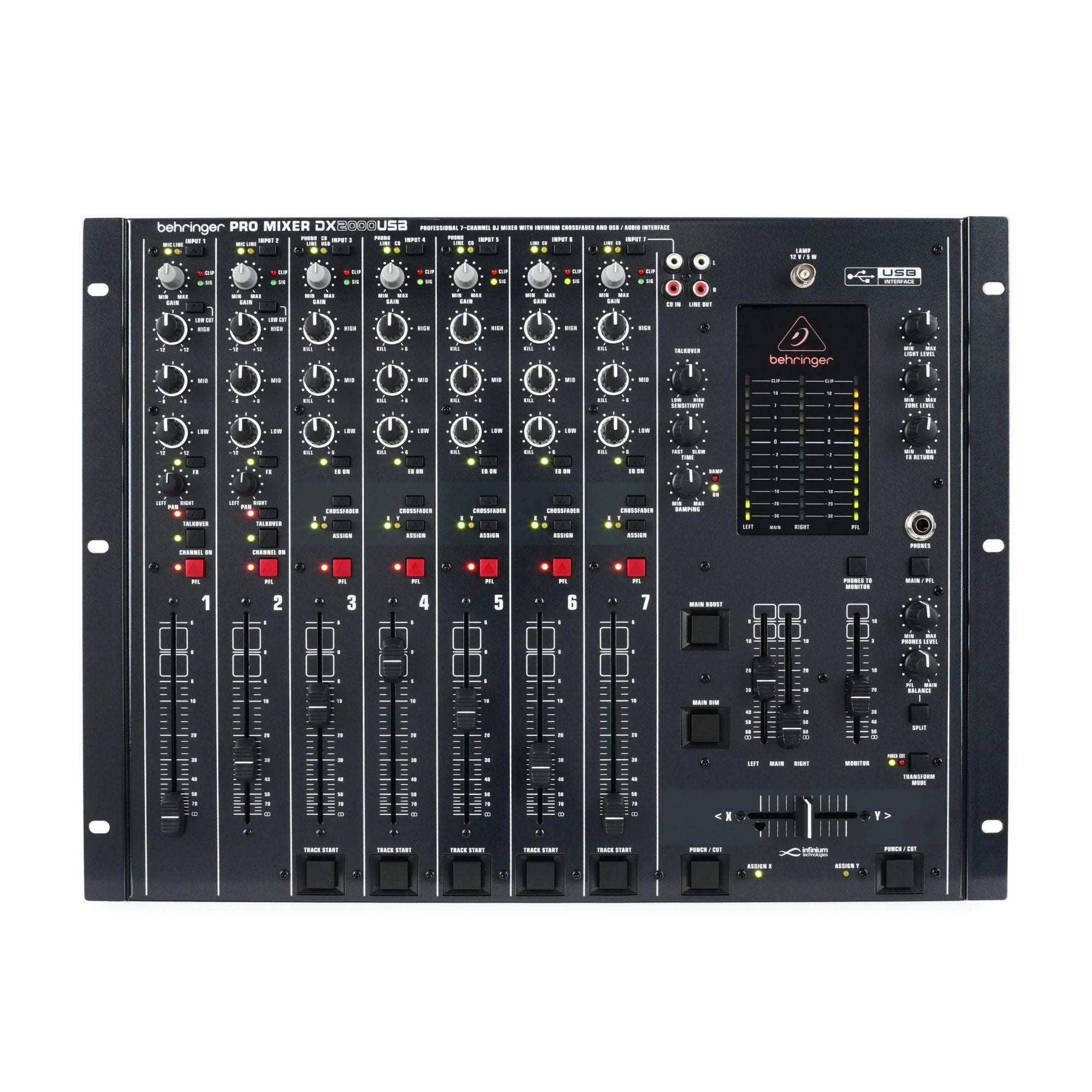 Behringer DX2000USB Mezclador DJ 7 Canales USB Crossfader Ultra