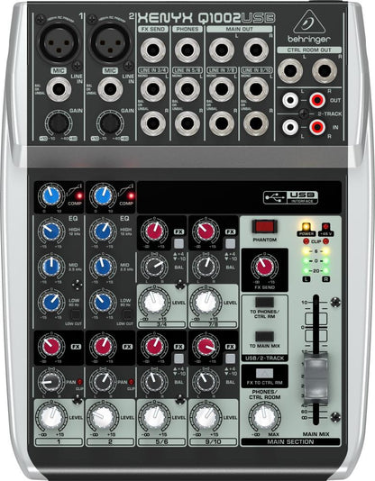 Behringer Xenyx Q1002USB Mezclador Análogo 10 Canales - USB