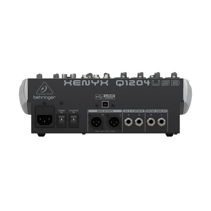 Behringer XENYX Q1204USB Mezclador Análogo de 12 Entradas con USB