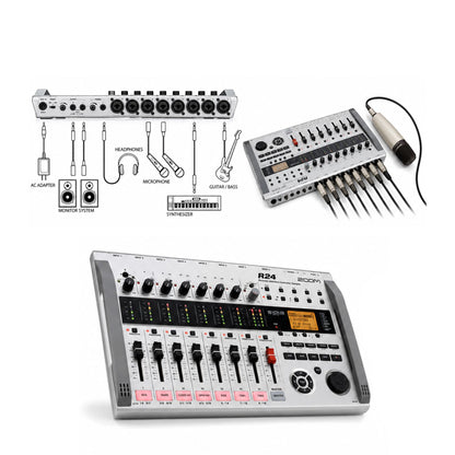 Zoom R24 Grabadora Multipista 24 Pistas con Interfaz USB y Sampler