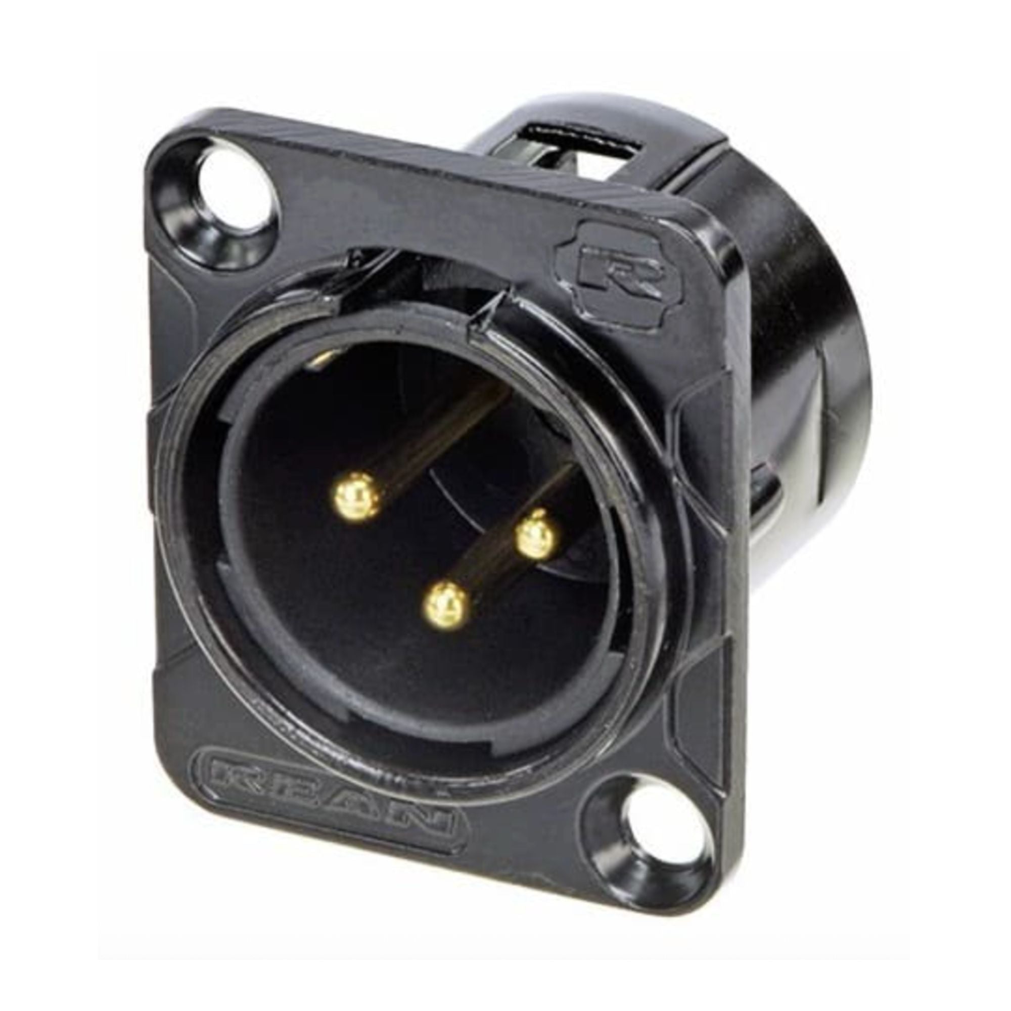 Rean RC3MDLB Conector chasis XLR macho