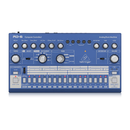 Behringer RD6BU Sintetizador Drum Machine Análogo Azul