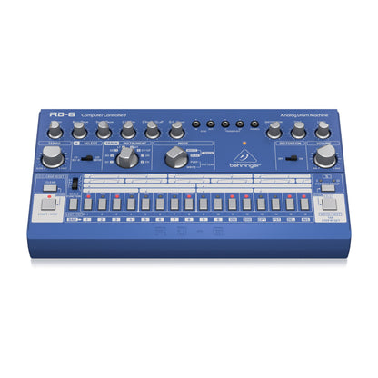 Behringer RD6BU Sintetizador Drum Machine Análogo Azul