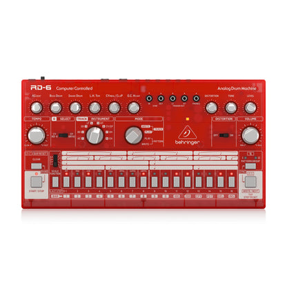 Behringer RD6SB Sintetizador Drum Machine Análogo Rojo