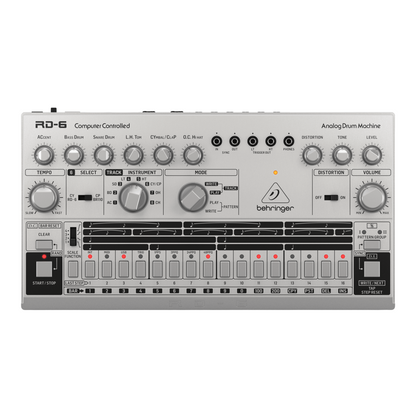 Behringer RD 6 SR Behringer Sintetizador Análogo Drum Machine Plateado