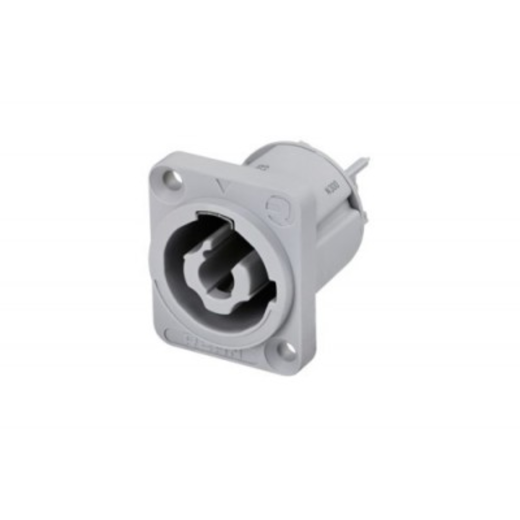 Rean Conector PowerCON Out Blanco Panel