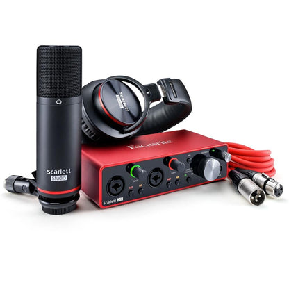 Focusrite SCARLETT 2I2ST Pack de Grabación USB-3