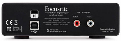 Focusrite SCARLETT SOLO Interfaz de Audio USB