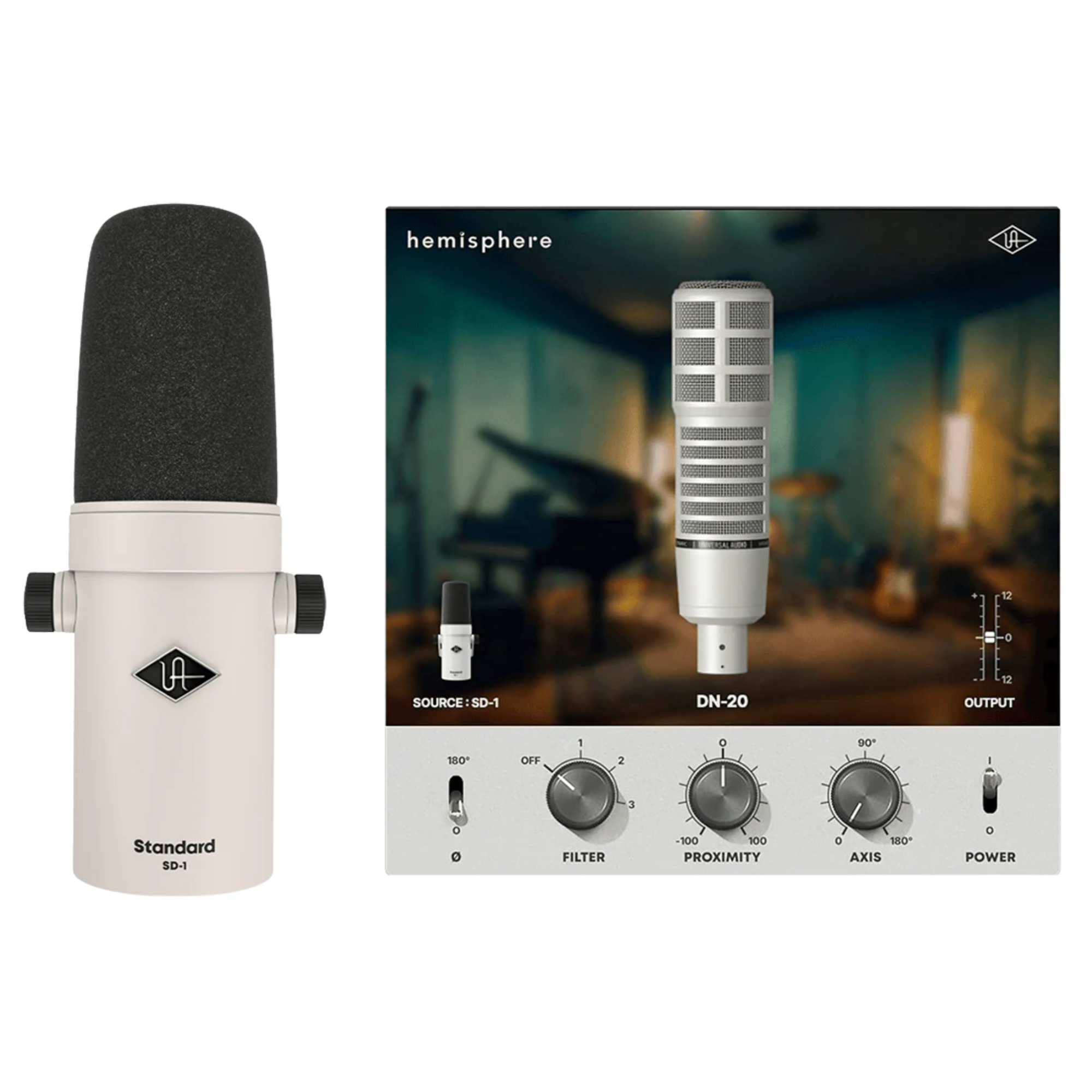 Universal Audio SD1 Micrófono Dinámico con Sistema de Modelado