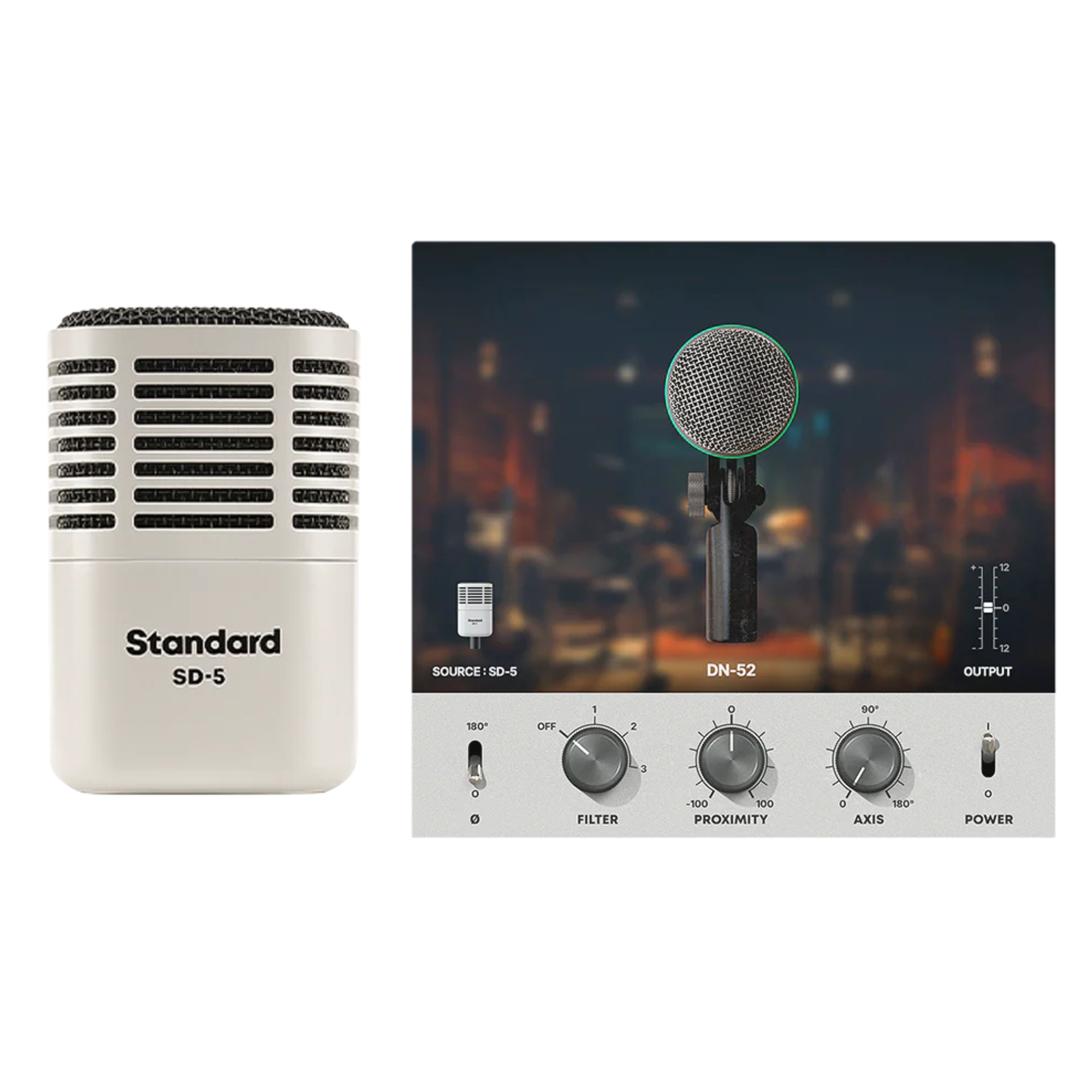 Universal Audio SD5 Micrófono Dinámico con Sistema de Modelado