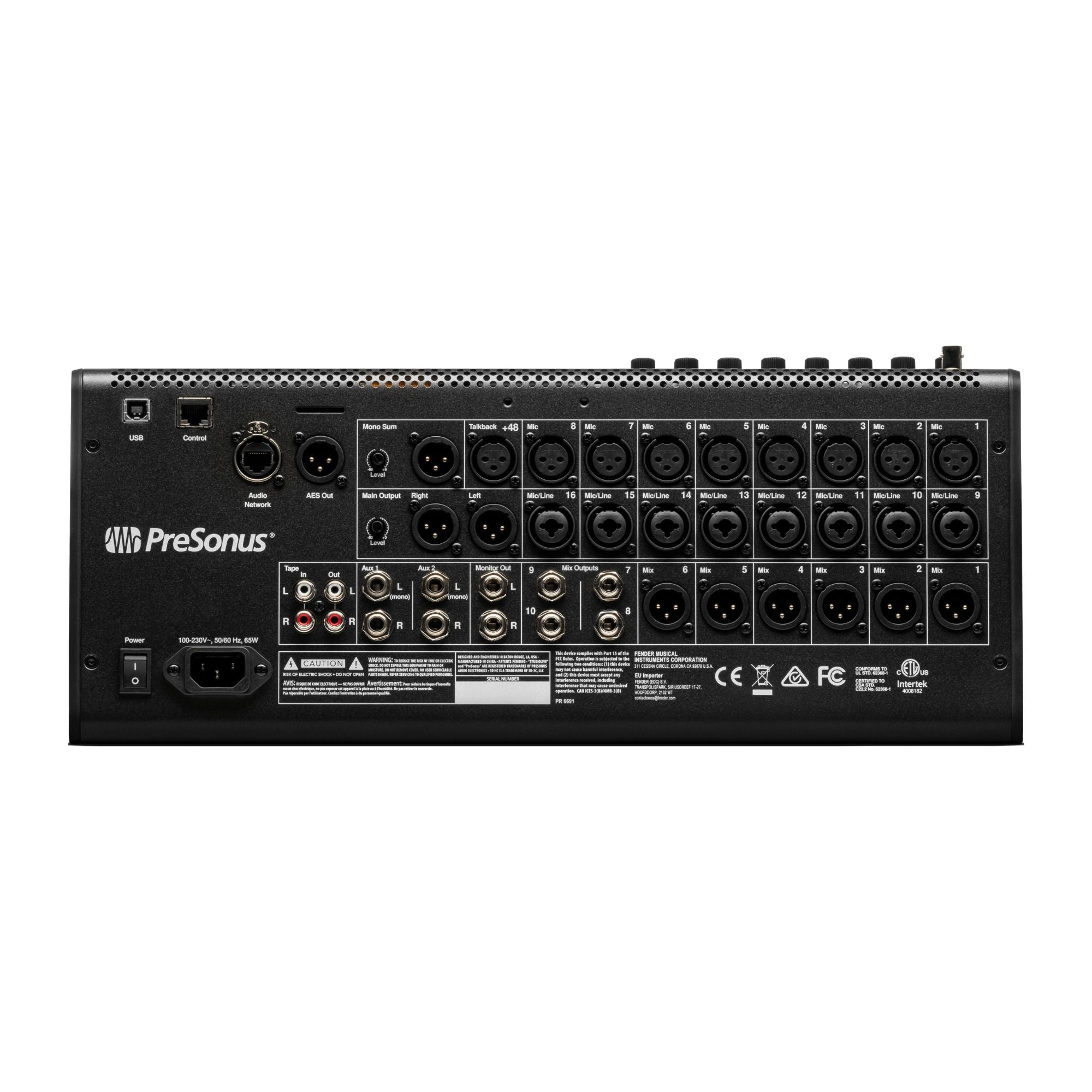 Presonus Studiolive SE16 Consola Digital de Audio 16 Canales