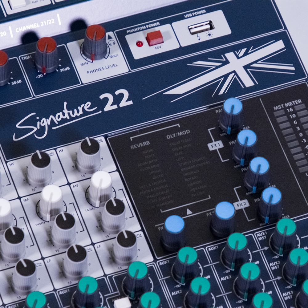 Soundcraft SIGNATURE22MTK Mezclador 22 canales con Usb Multitrack