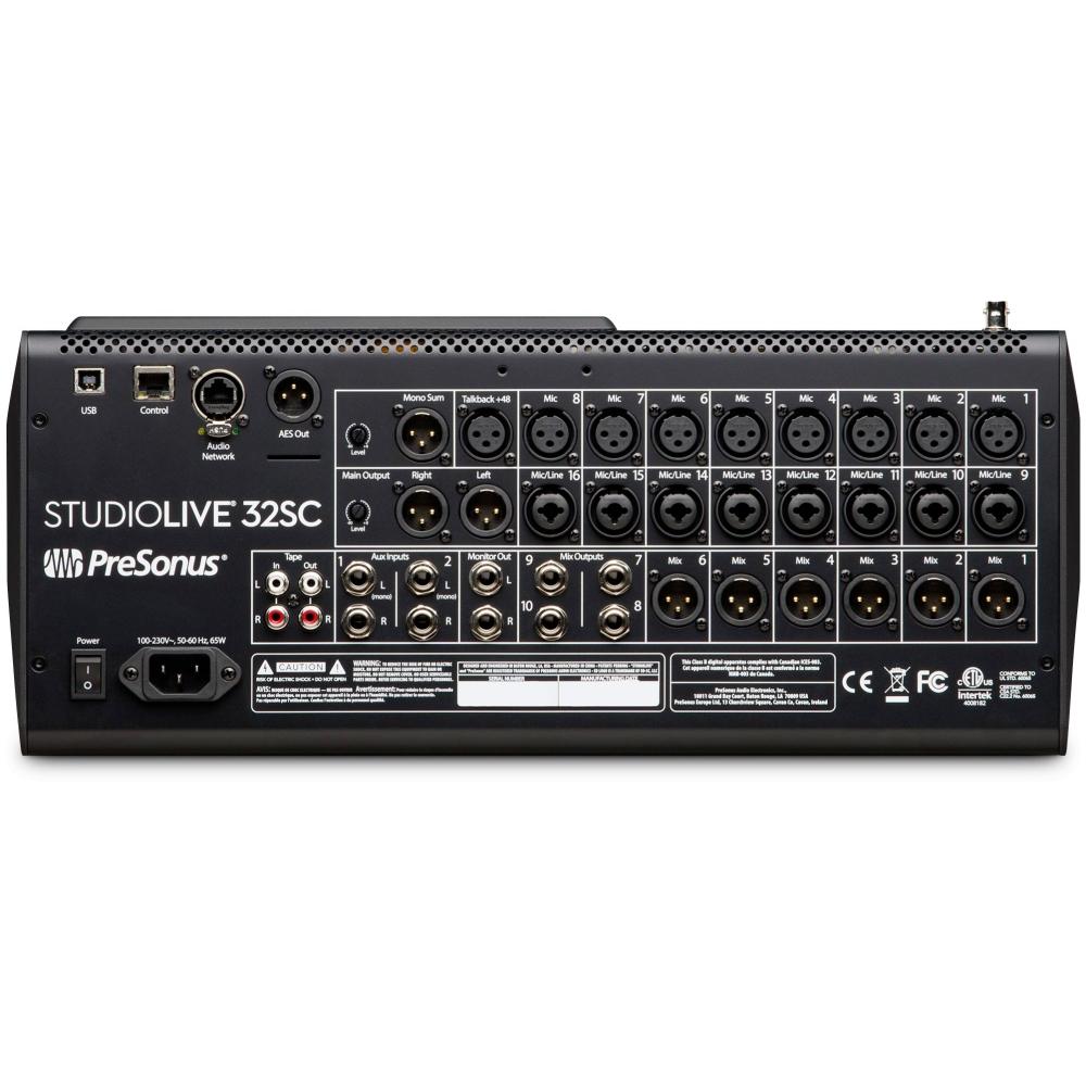 Presonus StudioLive SL32SC Mezclador Digital 32SC - USB - Interfaz de Audio