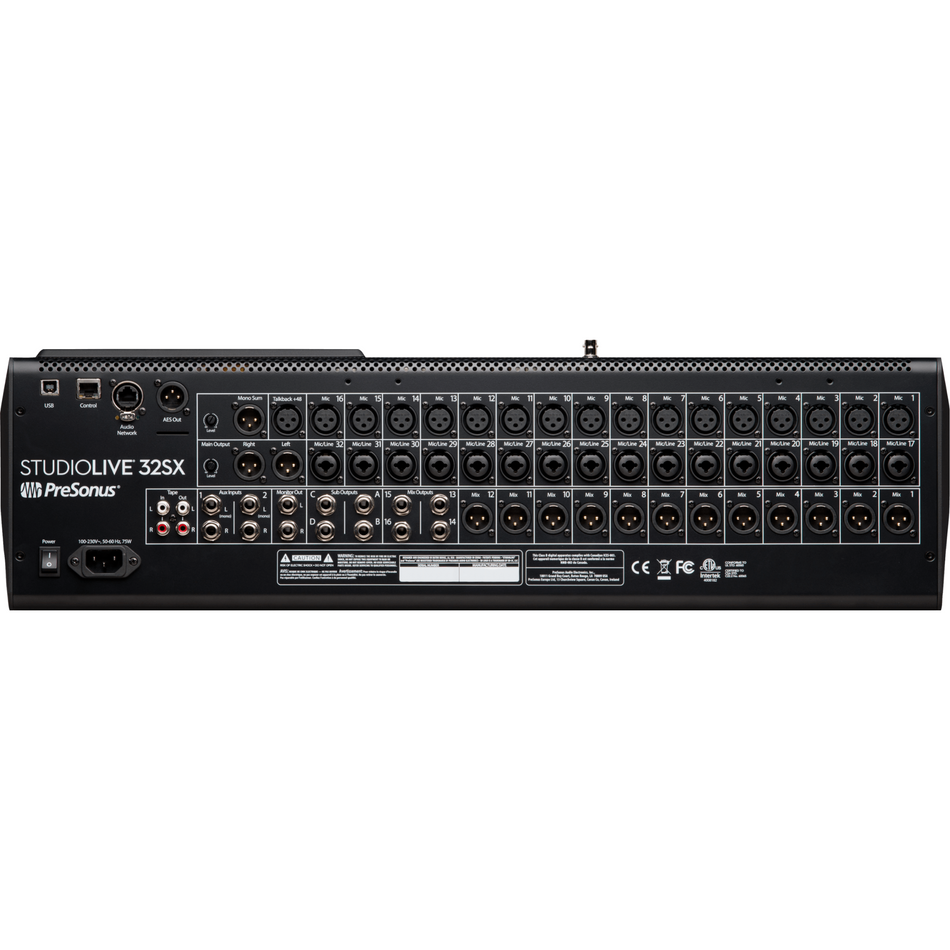 PreSonus StudioLive SL32SX Consola de Audio Digital de 32 Canales