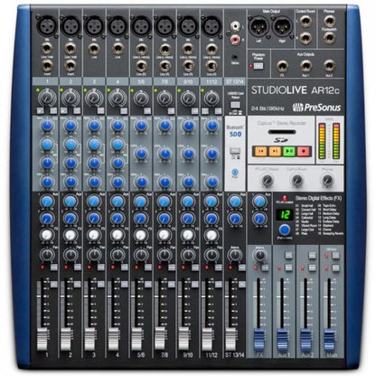 Presonus StudioLive SLAR12C Mezclador Análogo 12 Canales - USB - Interfaz de Audio con FX