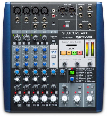 Presonus StudioLive SLAR8C Mezclador Análogo 8 Canales - USB - Interfaz de Audio con FX