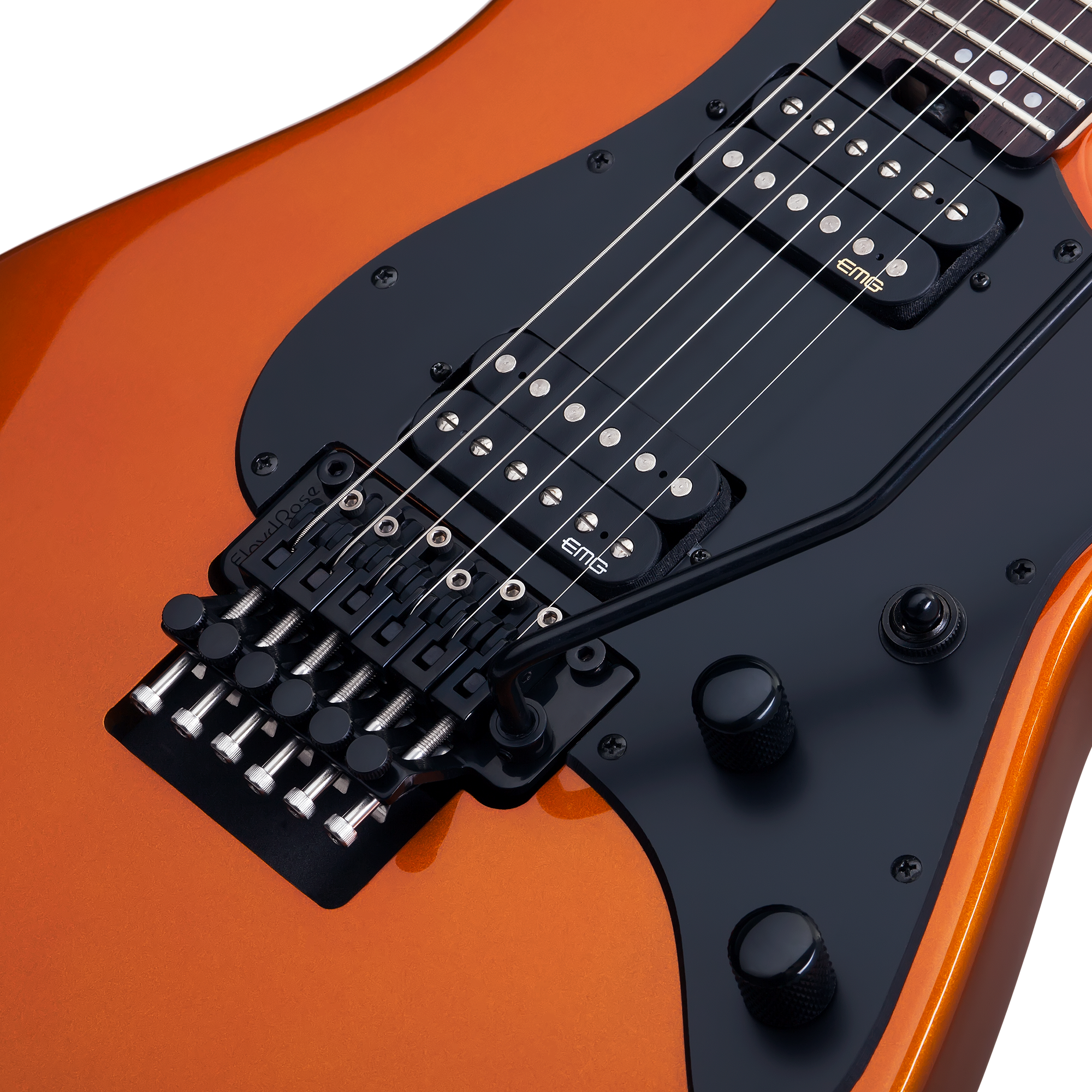 Schecter Sun Valley SS Lambo Orange Guitarra Eléctrica 6 cuerdas FR