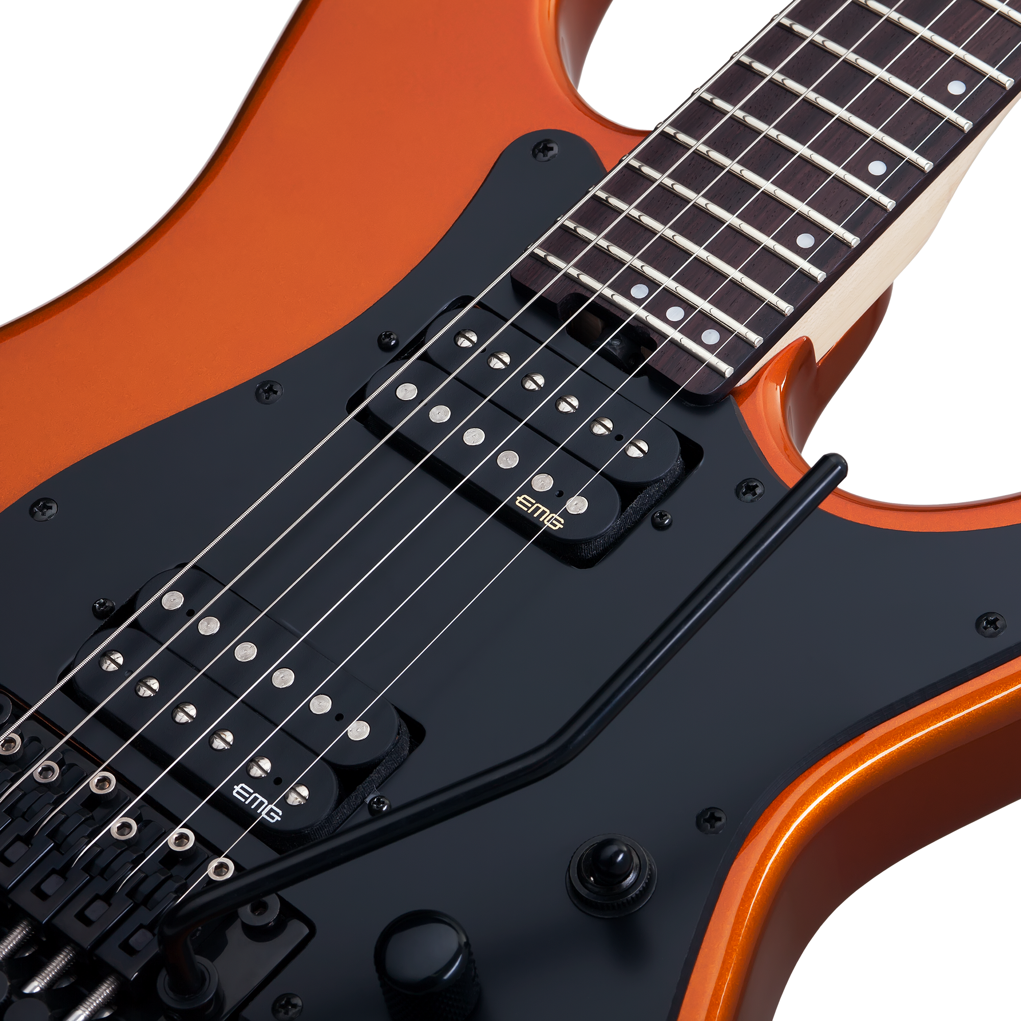 Schecter Sun Valley SS Lambo Orange Guitarra Eléctrica 6 cuerdas FR