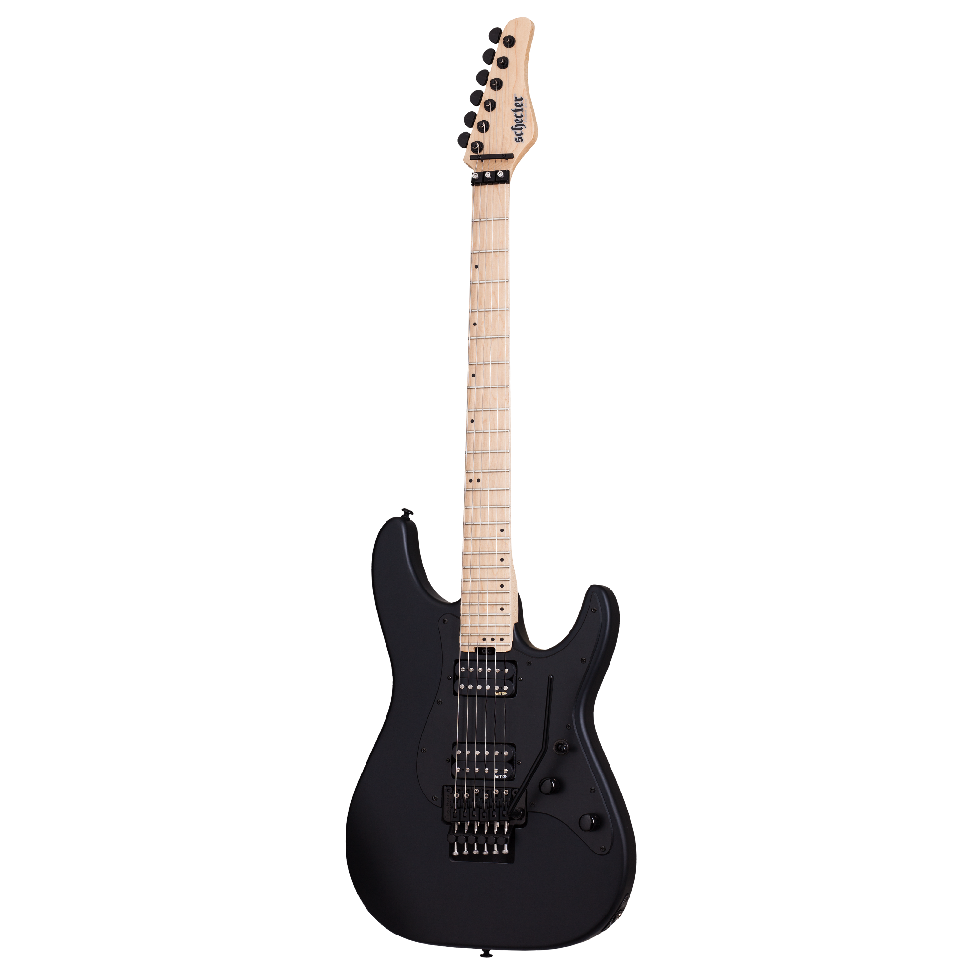 Schecter Sun Valley SS Satin Black Guitarra Eléctrica 6 cuerdas FR