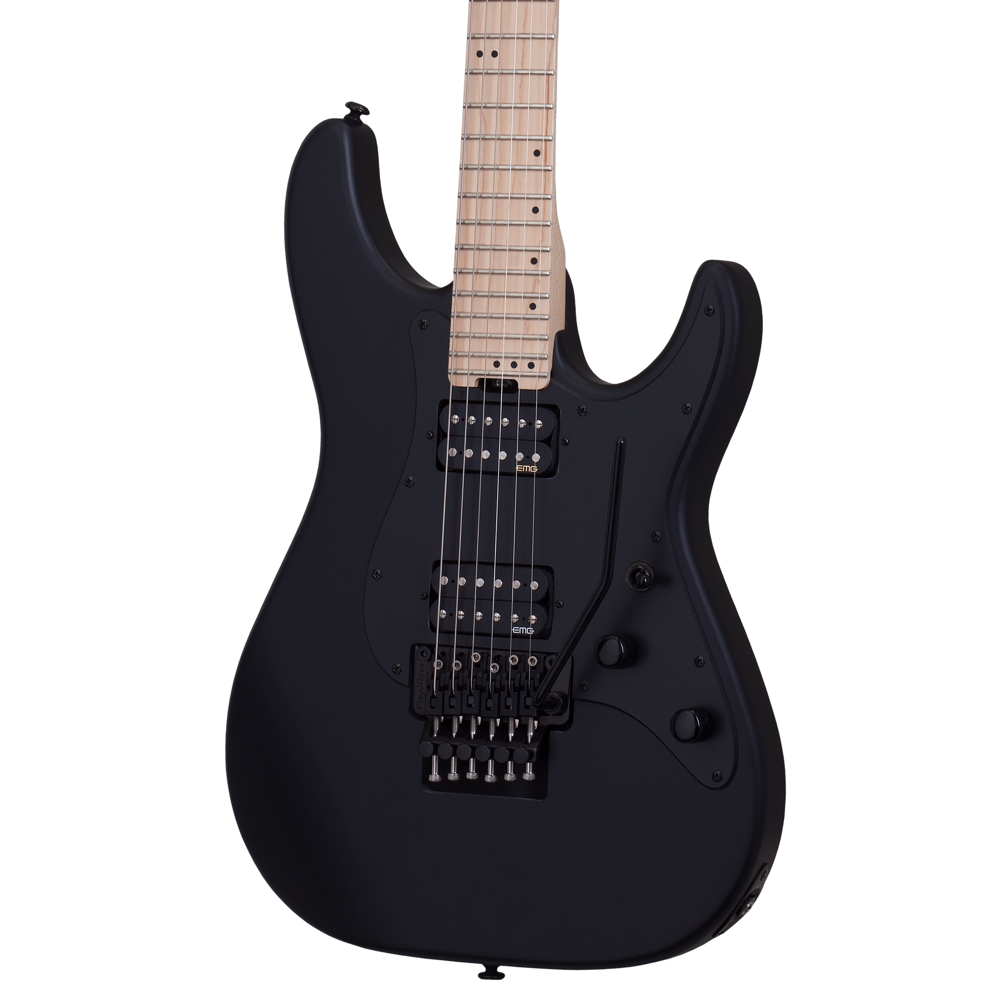 Schecter Sun Valley SS Satin Black Guitarra Eléctrica 6 cuerdas FR