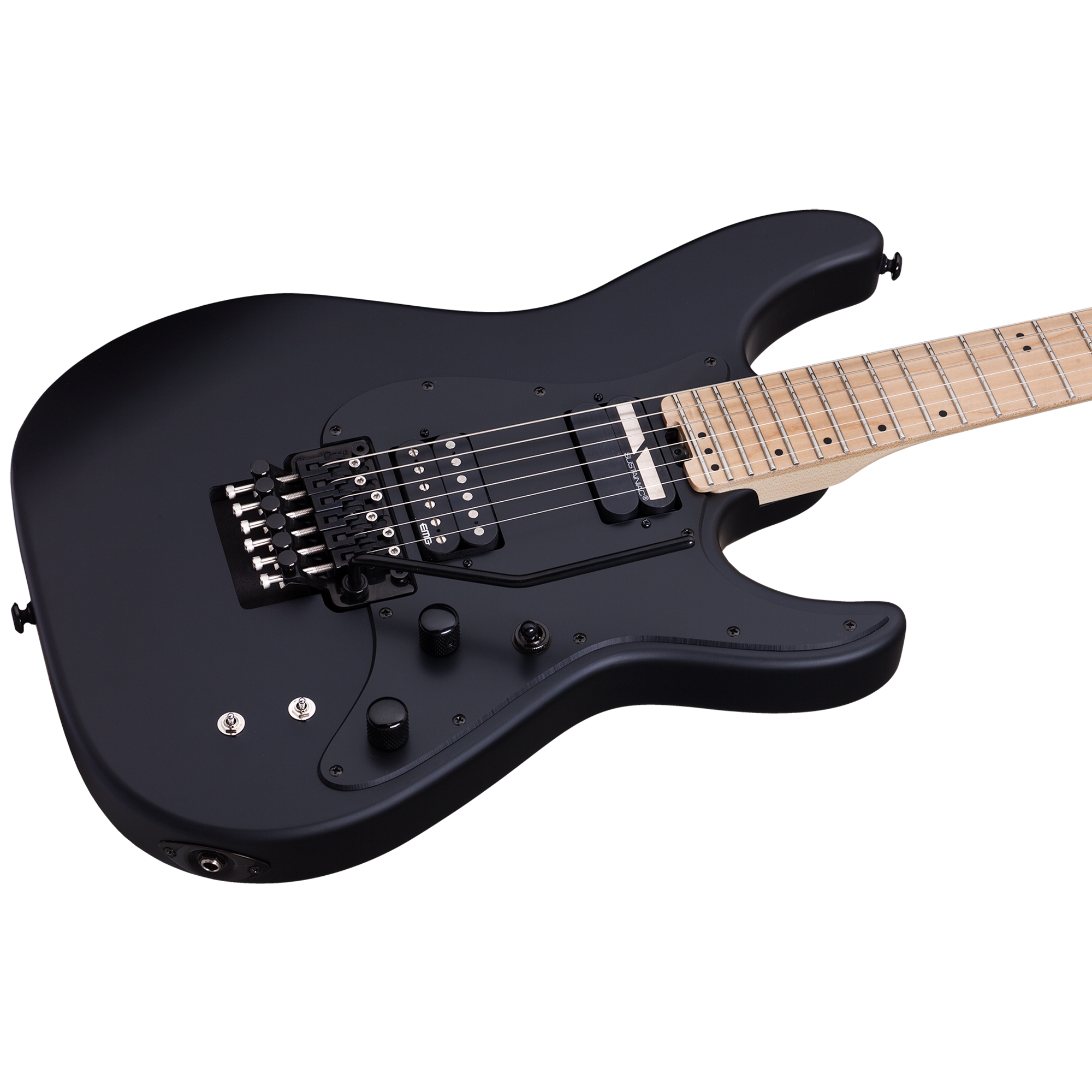 Schecter Sun Valley SS Satin Black Guitarra Eléctrica 6 cuerdas FR Sustainiac