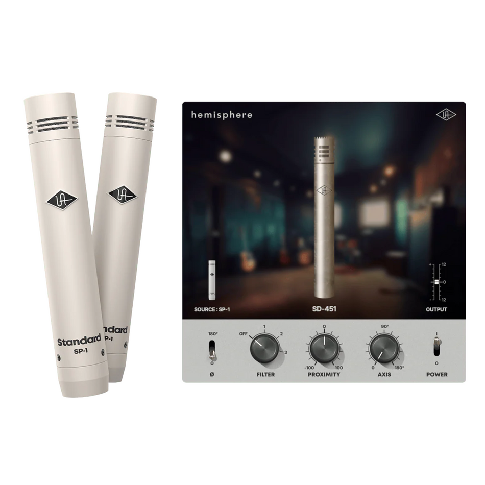 Universal Audio SP1 Par de Micrófonos Condensadores con Sistema de Modelado