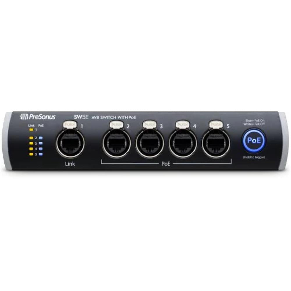 Presonus SW5E Commnutador AVB - 5 Puertos para StudioLive