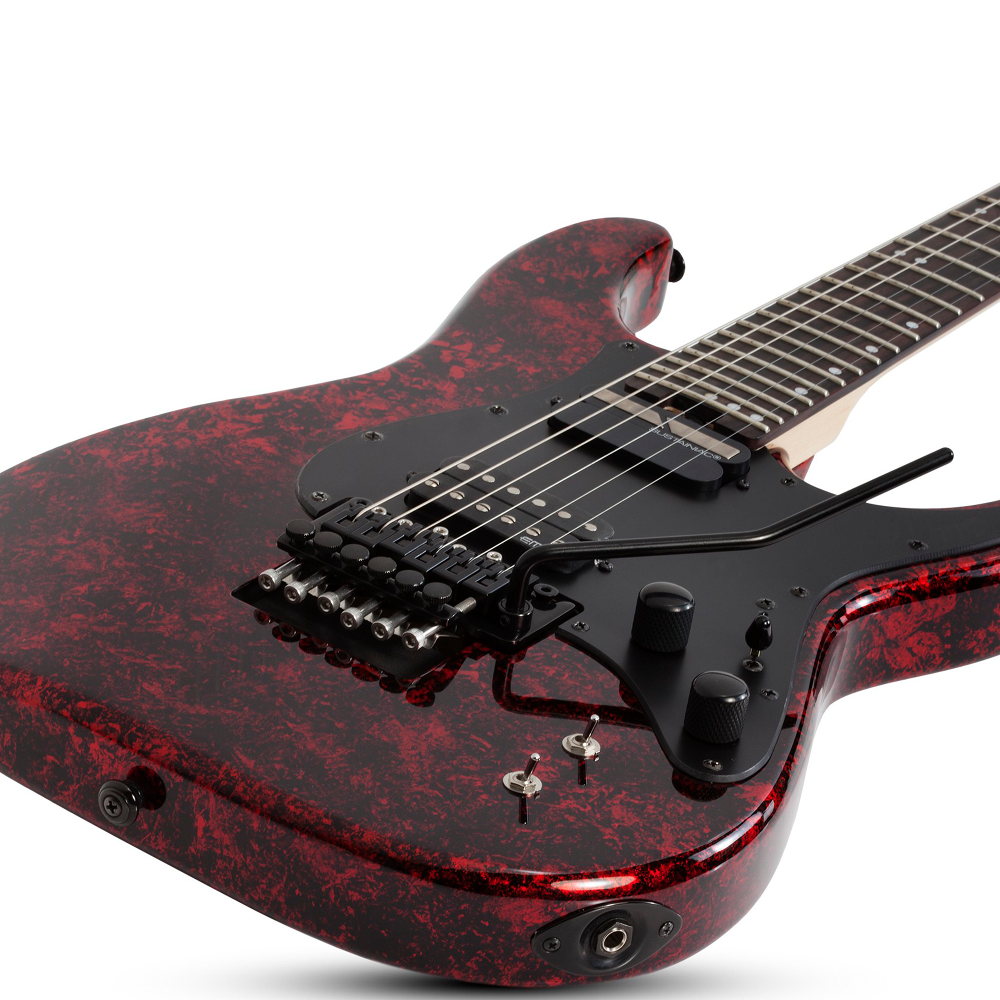 Schecter Sun Valley SS Red Reign Guitarra Eléctrica 6 cuerdas FR Sustainiac