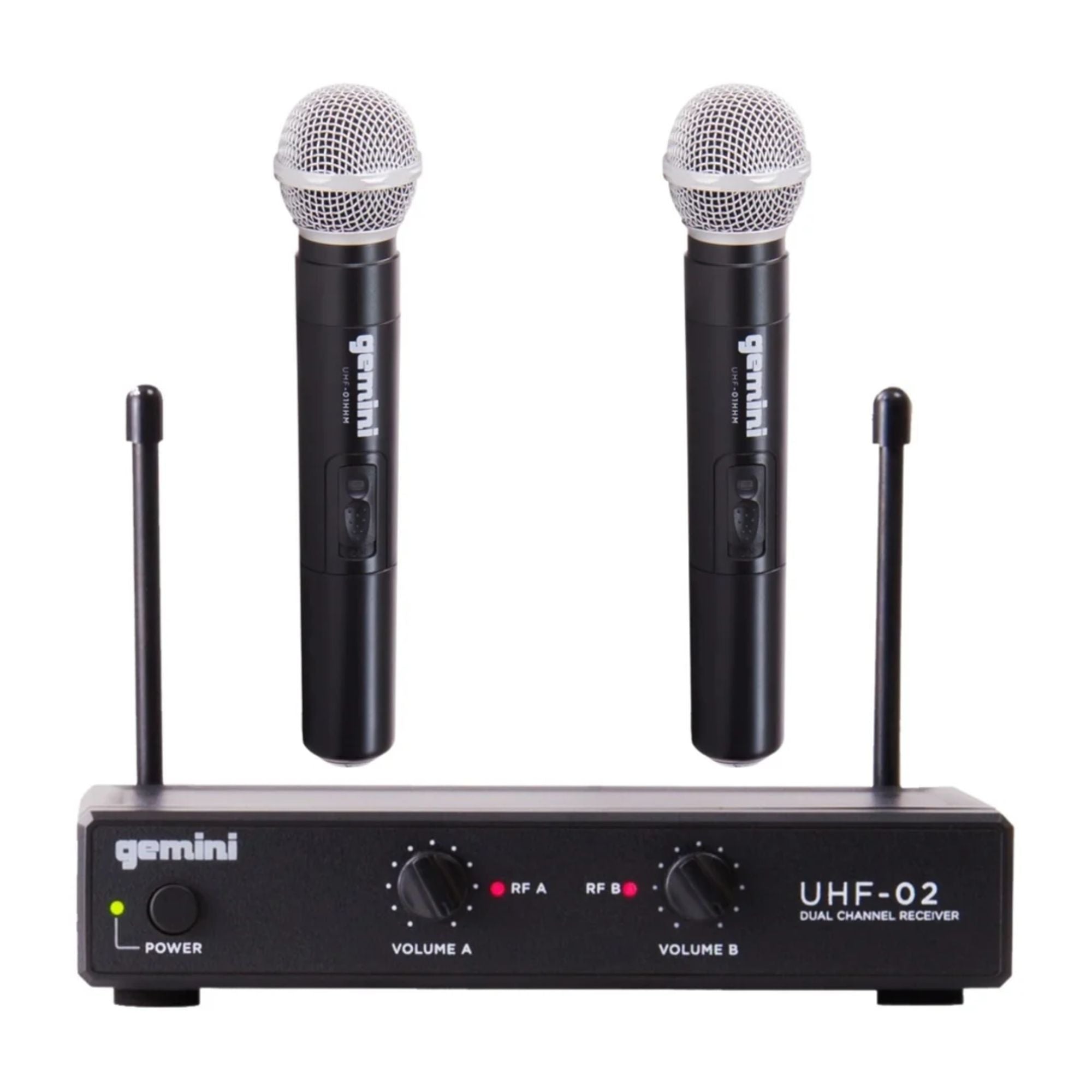 Gemini UHF-02M Sistema Inalambrico Mano UHF Doble