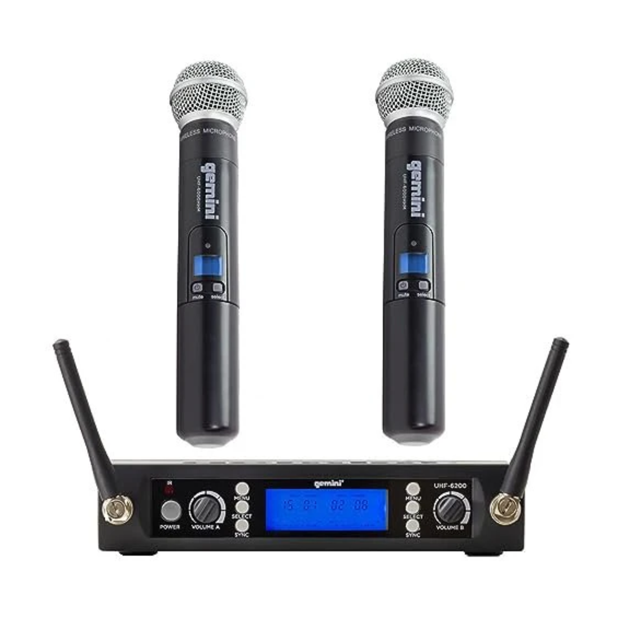 Gemini UHF-6200M Sistema Inalambrico de Mano Dual