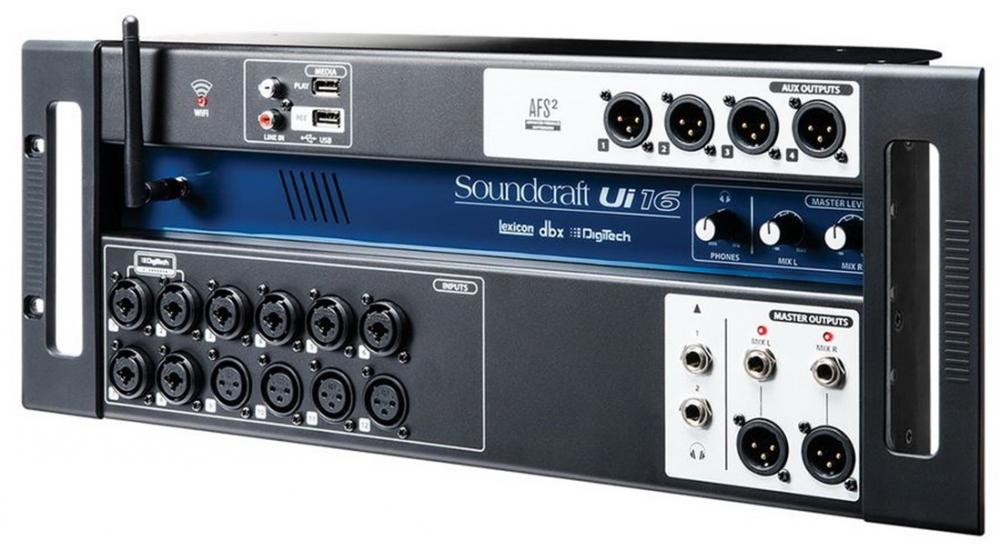 Soundcraft UI16 Mezclador Digital de Rack 16 canales.