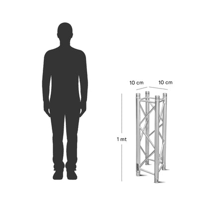 UrbanTruss UTC10-1MC Truss Cuadrado 1mts 10x10cms