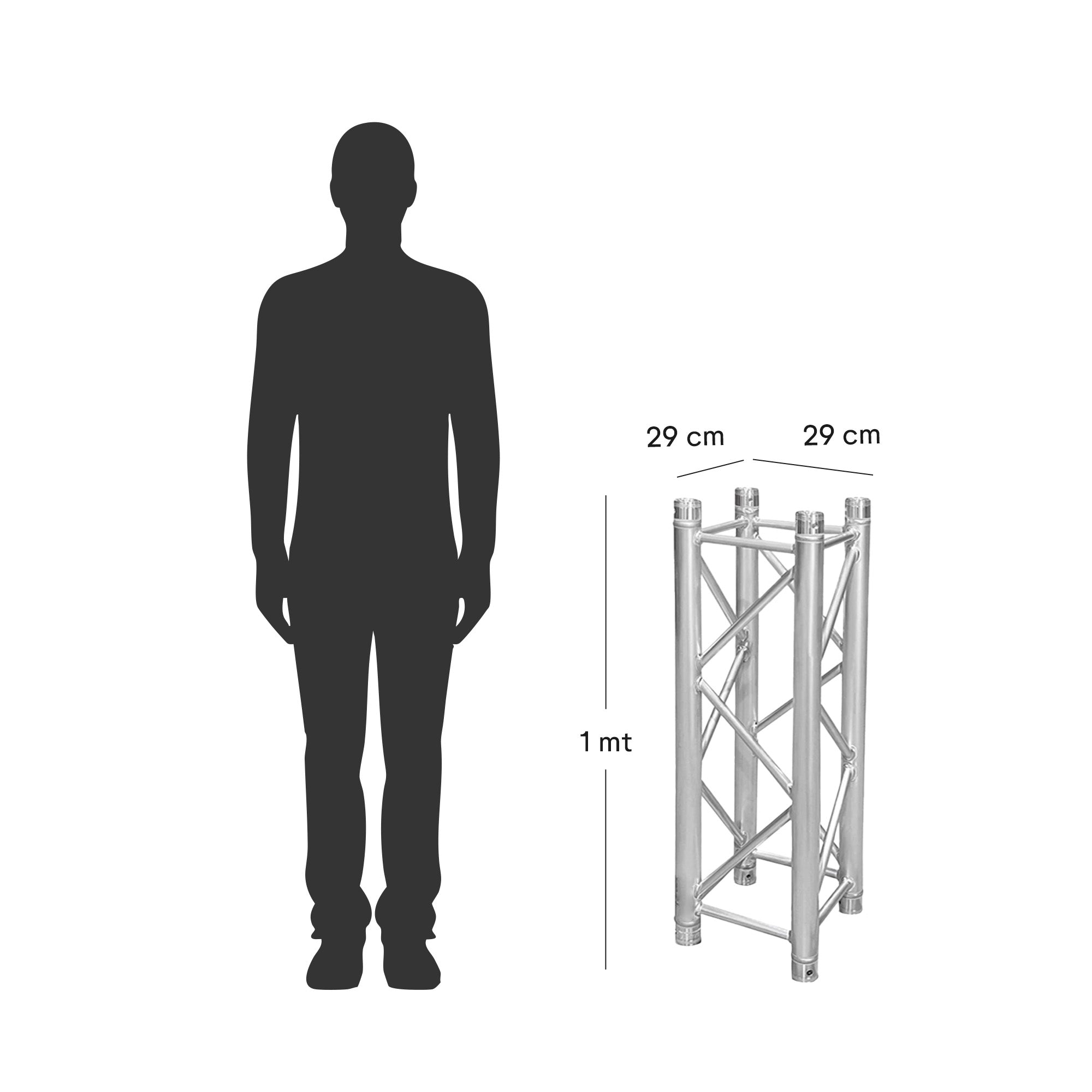 UrbanTruss UTC29-1MC Truss Cuadrado 1 Mt 29x29cms