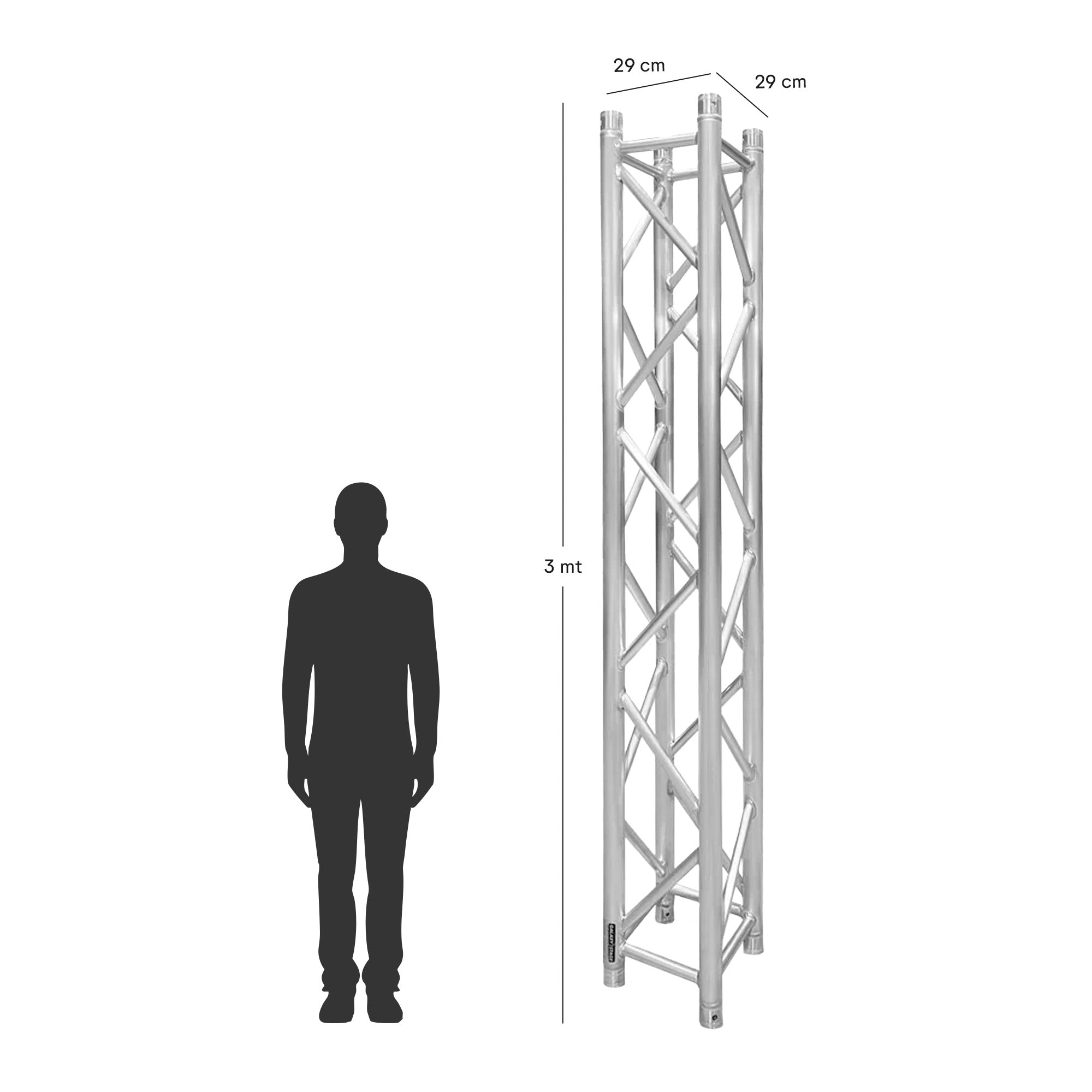 UrbanTruss UTC29-3MC Truss Cuadrado 3mts 29x29cms