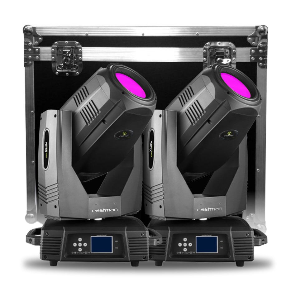 Eastman 2 VORTEXHYBRID Cabeza Móvil Híbrida Beam/Spot/Wash 350W + Case