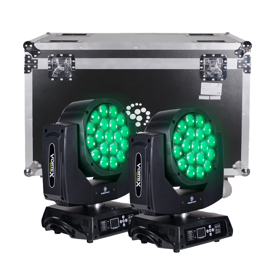 Eastman VORTEXWASHMKII 2 Cabezas Móviles Wash Led 350w + Case