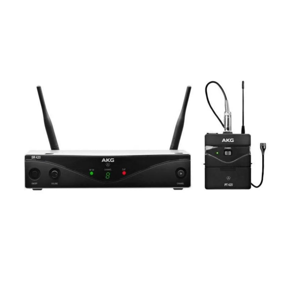 AKG WMS420 Presenter Set Sistema Inalámbrico de Solapa UHF