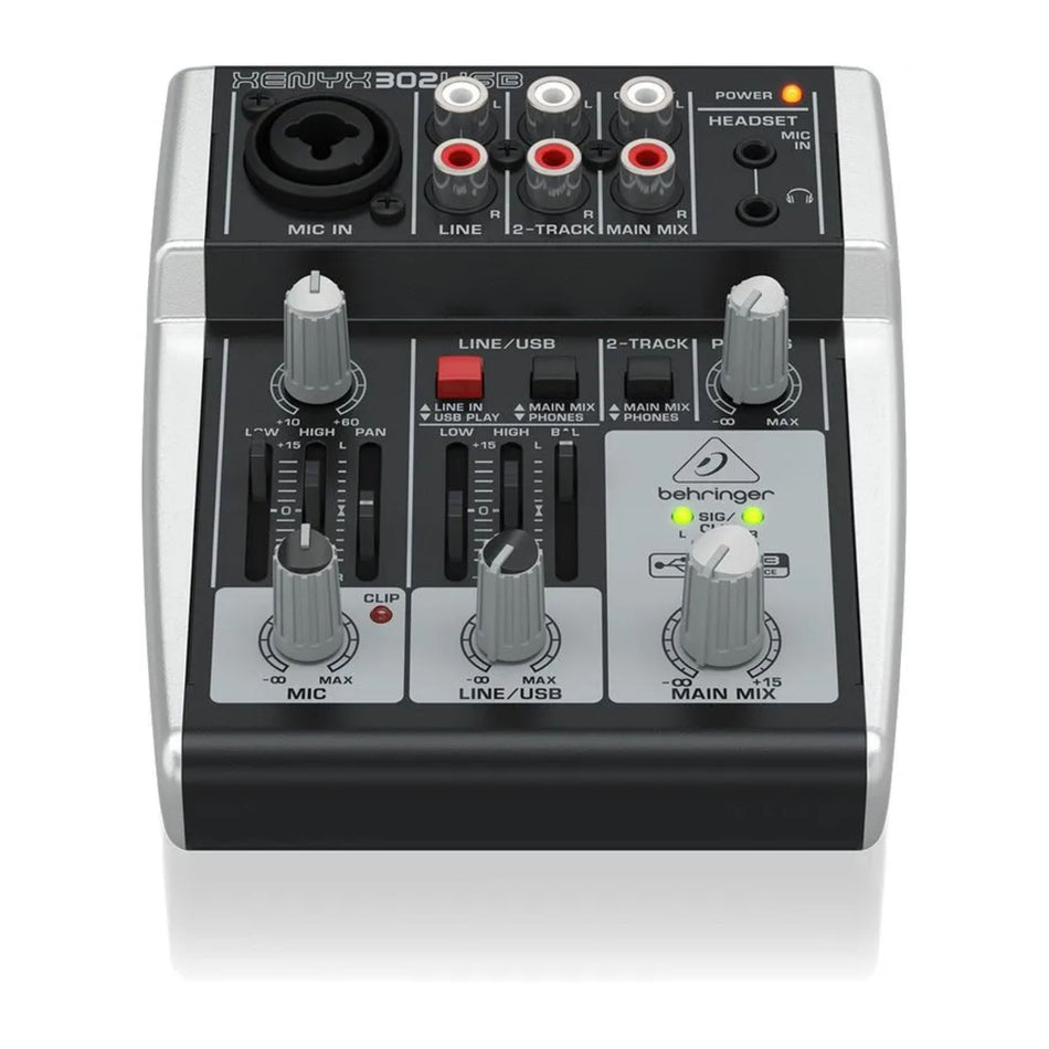 Behringer Xenyx 302USB Mezclador Compacto 2 Canales USB