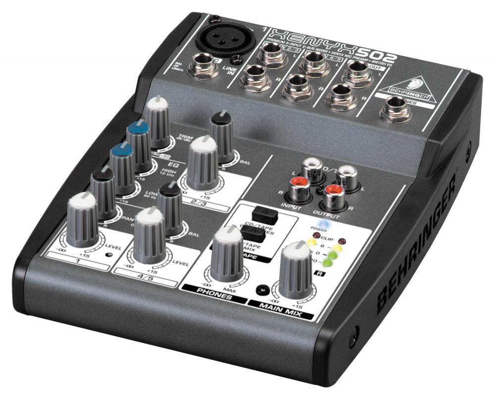 Behringer Xenyx502 Mezclador Análogo 3 Canales