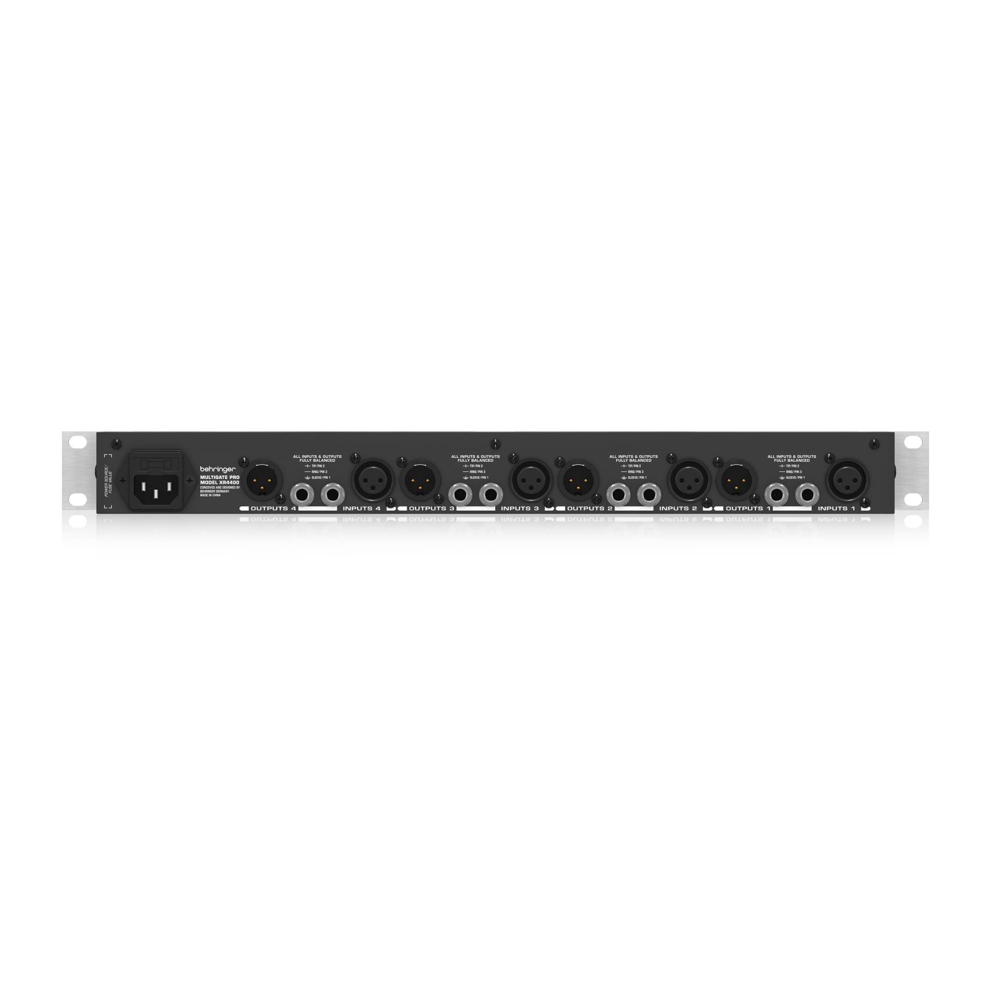 Behringer XR4400 Expansor Gate 4 Canales IRC Filtro Side Chain